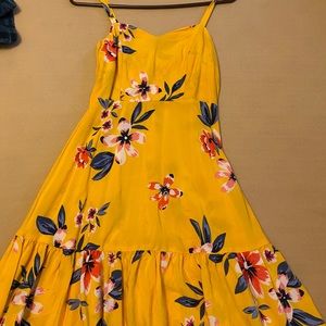 Old navy yellow floral dress